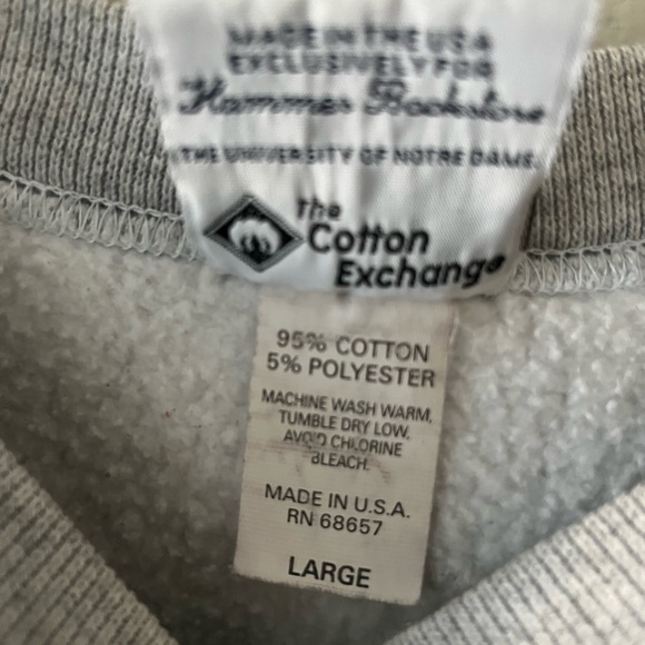 Vintage Notre Dame Sweatshirt Large - Picture 6 of 12